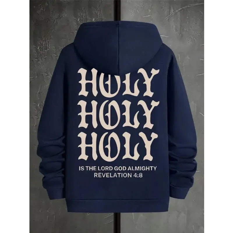 Hoodie for Men, Streetwear, Holy Religious Inspiration Graphic Hoodies for Men, Suitable for Wearing in Spring, Autumn, and Wint