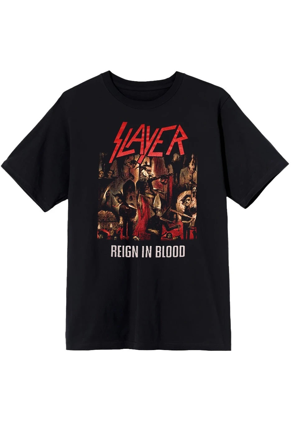 2025 Slayer God Hates Us All T-Shirt Peripheral Pattern Printing Summer Luxury Brand Cotton Men's and Women's T-Shirts