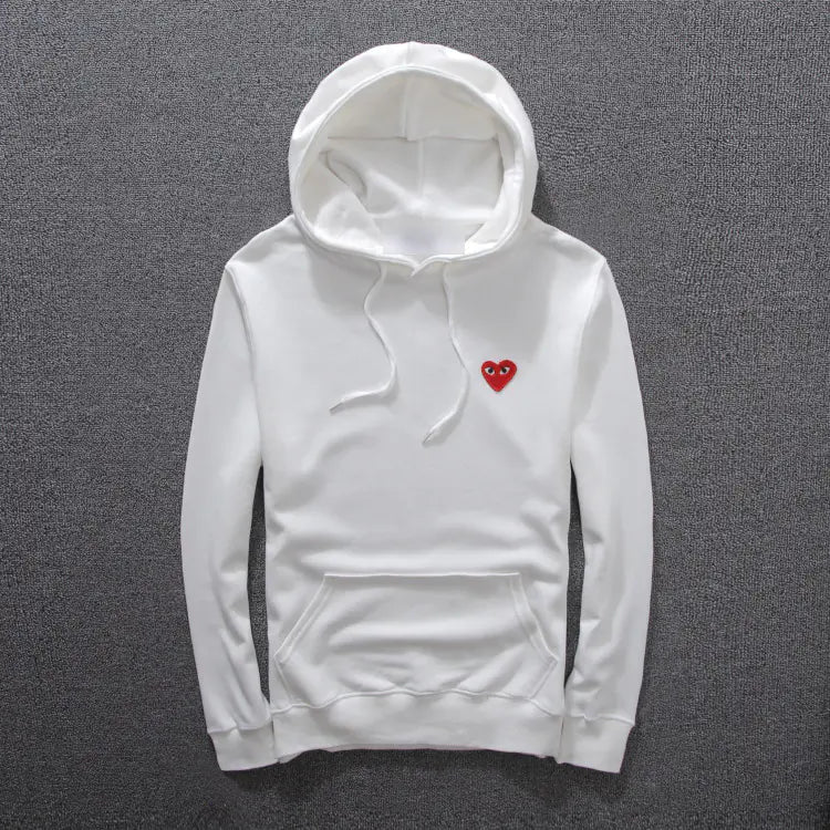 Heart Embroidery Hoodies for Men and Women