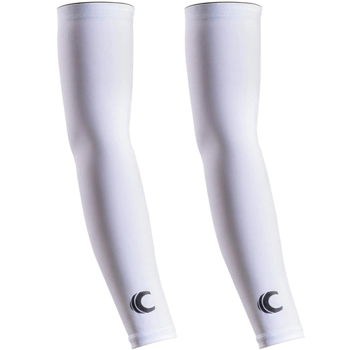 Cannon Sports Cooling Arm Sleeves for Men and Women Breathable Moisture-Wicking Sun Protection Clothing (Pair) (White XX-Large)