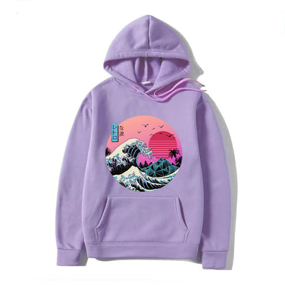 Japanese Anime Print Hoodies for Men and Women