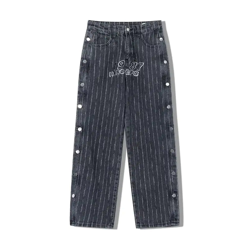 Men's Hip Hop Loose Straight Leg Wide Leg Jeans WUNEED.store