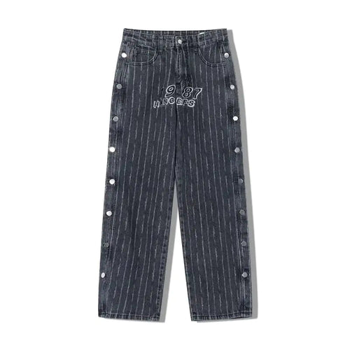 Men's Hip Hop Loose Straight Leg Wide Leg Jeans WUNEED.store