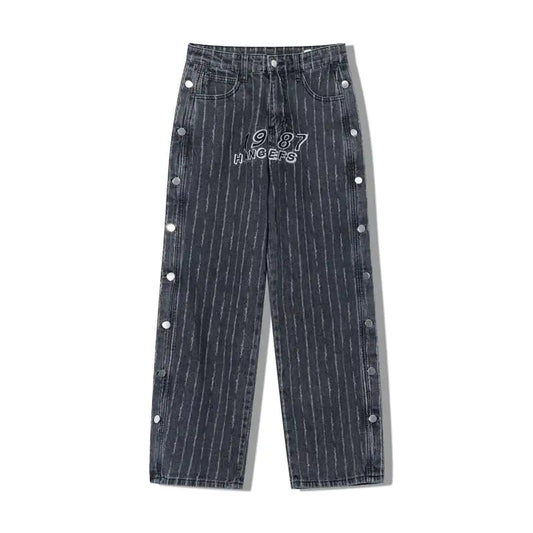 Men's Hip Hop Loose Straight Leg Wide Leg Jeans
