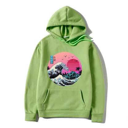 Japanese Anime Print Hoodies for Men and Women
