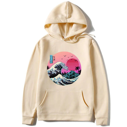 Japanese Anime Print Hoodies for Men and Women