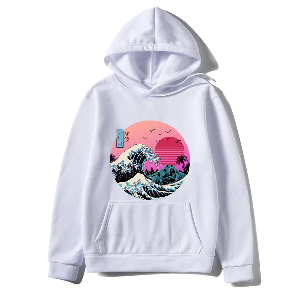Japanese Anime Print Hoodies for Men and Women