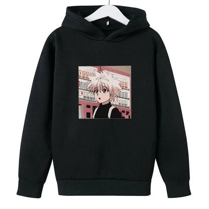 Hoodies For Girls 14 Years Old Pullover Sweatshirts For Boy  Child clothes Oversized Hoodie Anime Cotton Clothes GhostBlade
