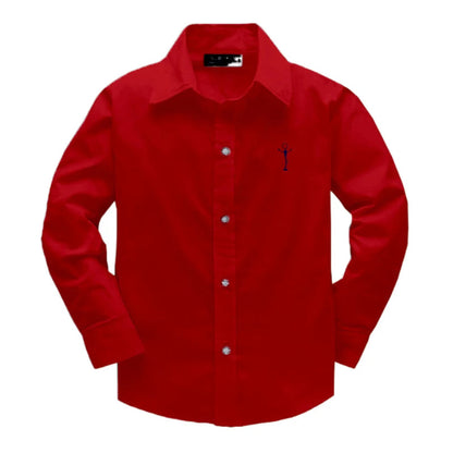 Girls shirts tops plant embroidery Pattern Clothing Kids Baby school uniform Boys Shirt Autumn Birthday Party Formal Attire Tee