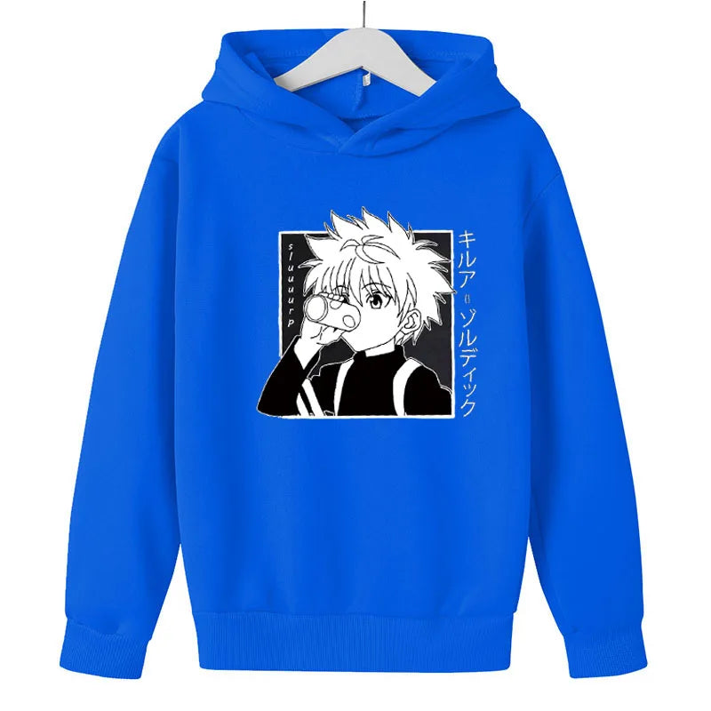 Hoodies For Girls 14 Years Old Pullover Sweatshirts For Boy  Child clothes Oversized Hoodie Anime Cotton Clothes GhostBlade