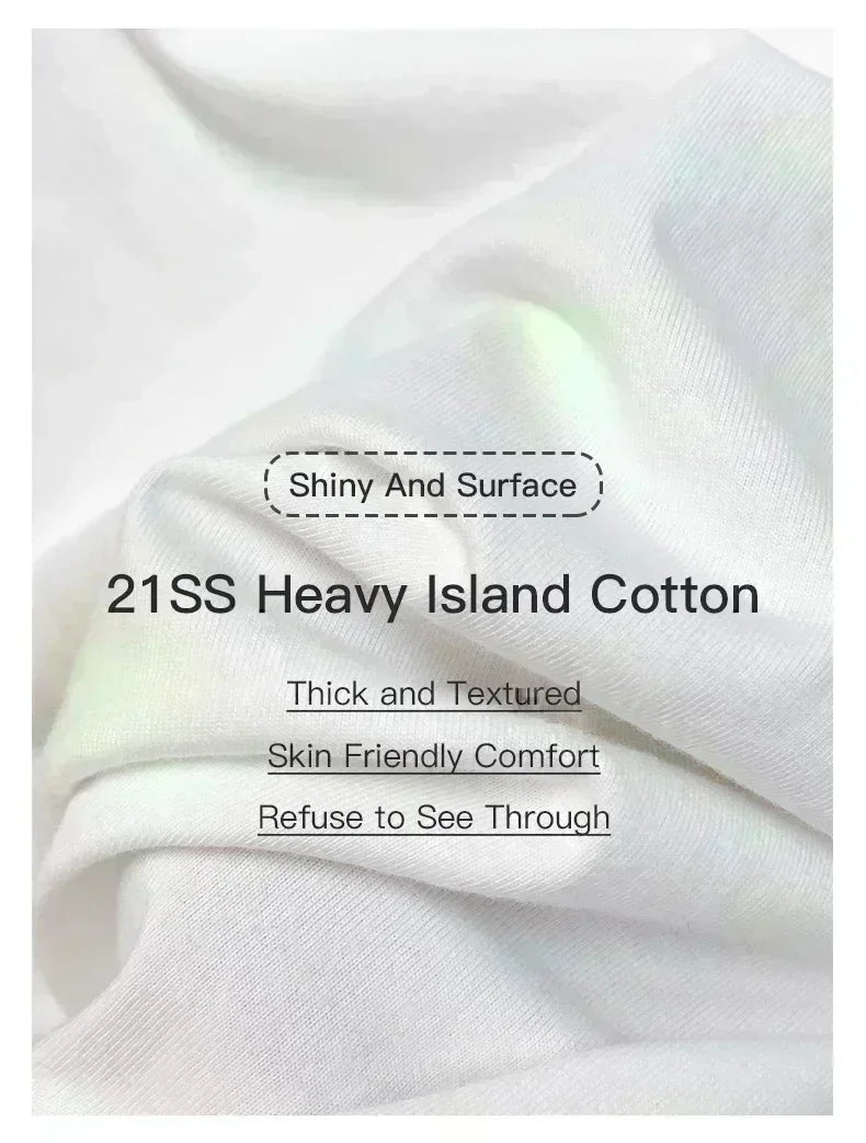 2025summer New Lee Star-like Classic Letter Print Female Student Couple Loose and Heavy Pure Cotton Short-sleeved T-shirts