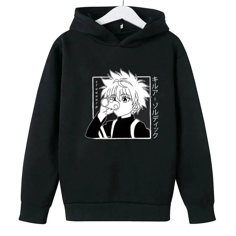 Hoodies For Girls 14 Years Old Pullover Sweatshirts For Boy  Child clothes Oversized Hoodie Anime Cotton Clothes GhostBlade