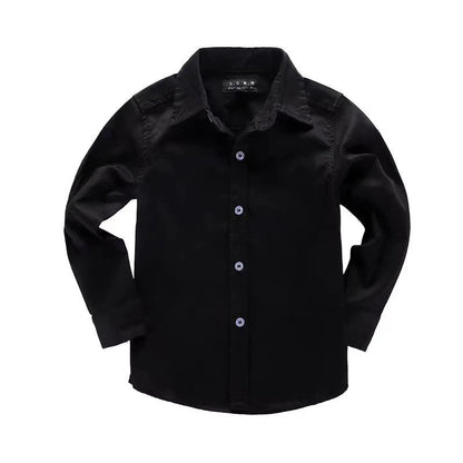 Girls shirts tops plant embroidery Pattern Clothing Kids Baby school uniform Boys Shirt Autumn Birthday Party Formal Attire Tee