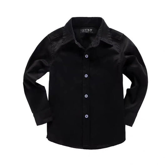 Girls shirts tops plant embroidery Pattern Clothing Kids Baby school uniform Boys Shirt Autumn Birthday Party Formal Attire Tee