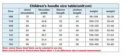 Hoodies For Girls 14 Years Old Pullover Sweatshirts For Boy  Child clothes Oversized Hoodie Anime Cotton Clothes GhostBlade