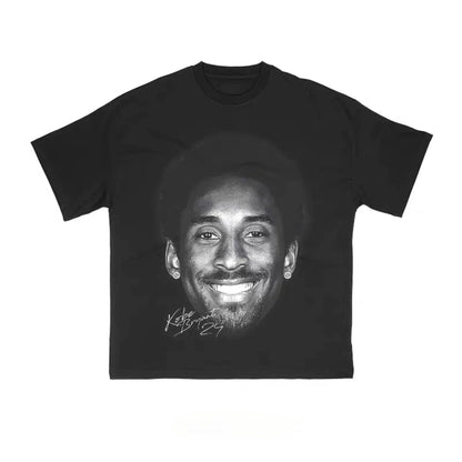Summer Cotton T-shirts Streetwear Quality Basketball Kobe Bryant Graphics Printed Loose Oversized Tees Tops Men T Shirt Unisex