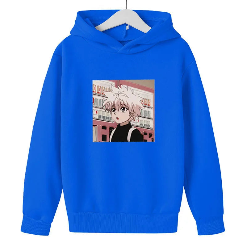 Hoodies For Girls 14 Years Old Pullover Sweatshirts For Boy  Child clothes Oversized Hoodie Anime Cotton Clothes GhostBlade