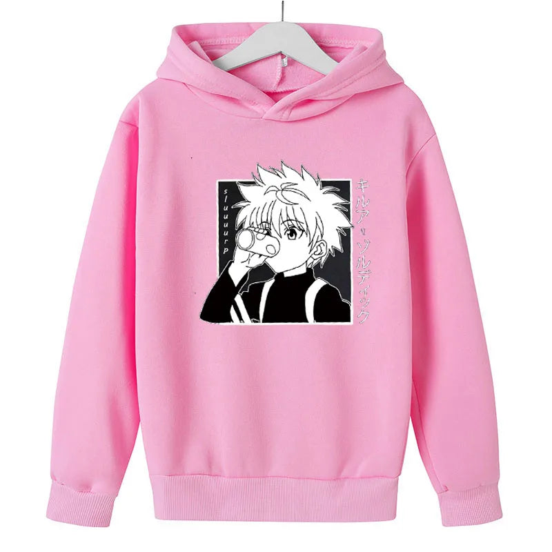 Hoodies For Girls 14 Years Old Pullover Sweatshirts For Boy  Child clothes Oversized Hoodie Anime Cotton Clothes GhostBlade