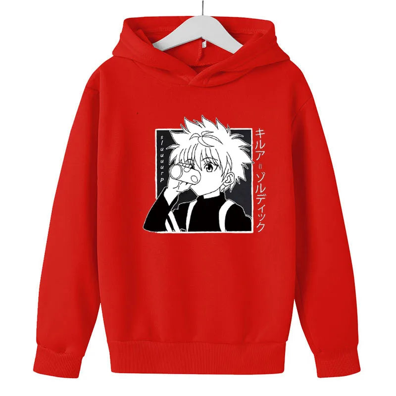 Hoodies For Girls 14 Years Old Pullover Sweatshirts For Boy  Child clothes Oversized Hoodie Anime Cotton Clothes GhostBlade