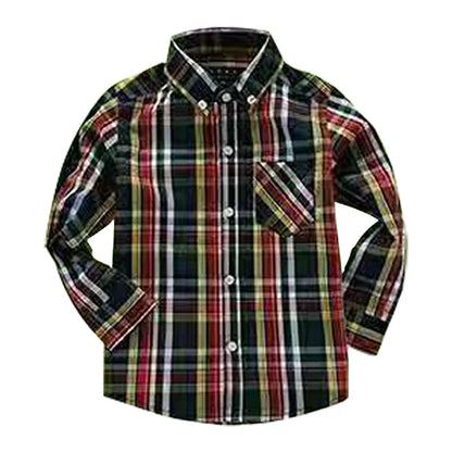 Girls shirts tops plant embroidery Pattern Clothing Kids Baby school uniform Boys Shirt Autumn Birthday Party Formal Attire Tee