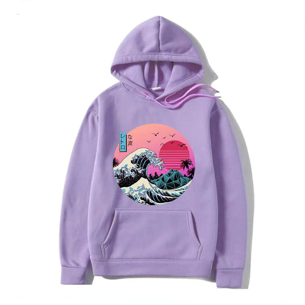 Japanese Anime Print Hoodies for Men and Women