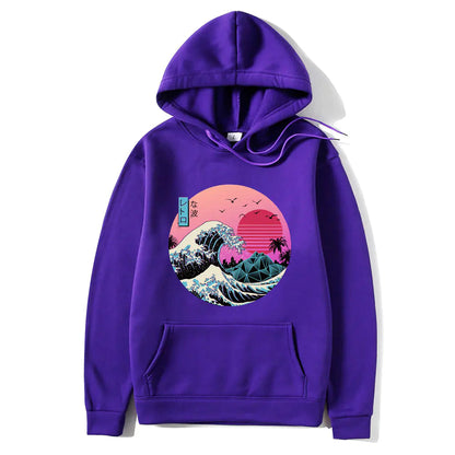 Japanese Anime Print Hoodies for Men and Women