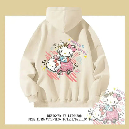 Hello Kitty Sanrio Hoodies for Boys and Girls, Y2K Style