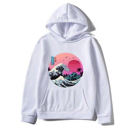 Japanese Anime Print Hoodies for Men and Women