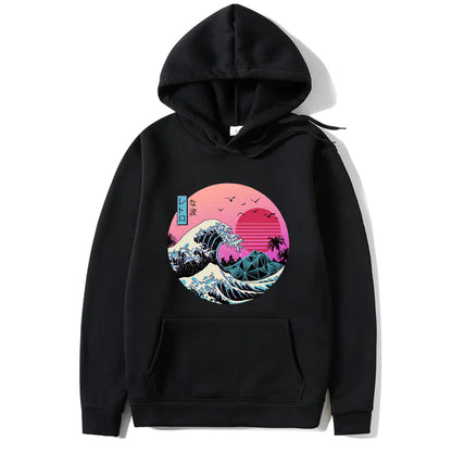 Japanese Anime Print Hoodies for Men and Women